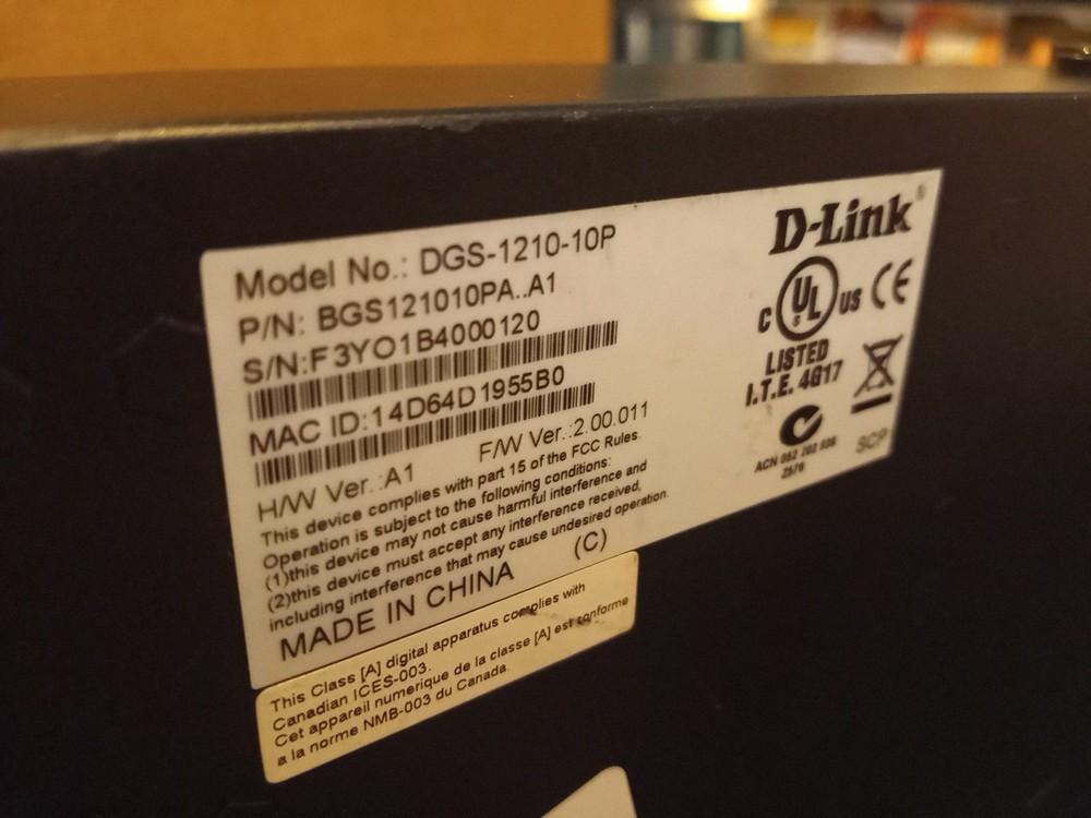 D-Link DGS-1210-10P Smart Managed Poe Switch Refurbished