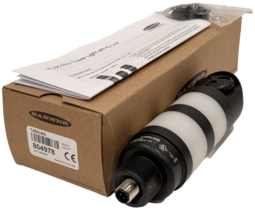 NEW BANNER ENGINEERING TL502ALSKQ LED STACK LIGHT