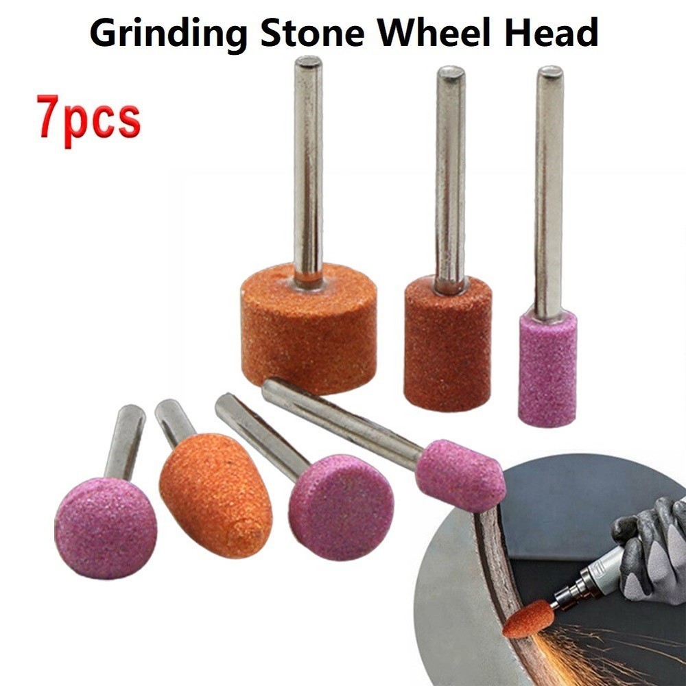 7pcs/set Abrasive Mounted Stone For Rotary Tools Grinding-Stone Wheel Head