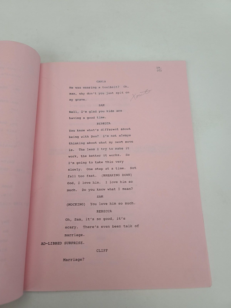 CHEERS / David Angell 1993 TV Script, Tom Berenger "The Guy Can't Help It"