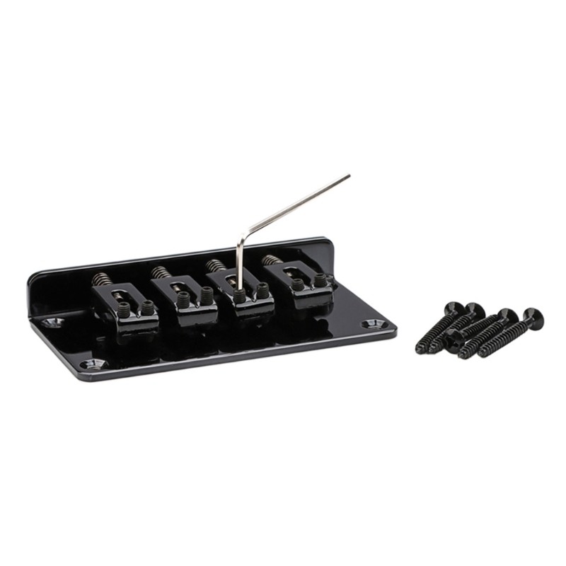 Electric Guitars Bass Hardtail Bridge 4-string Fixed Bridge Replacement Parts