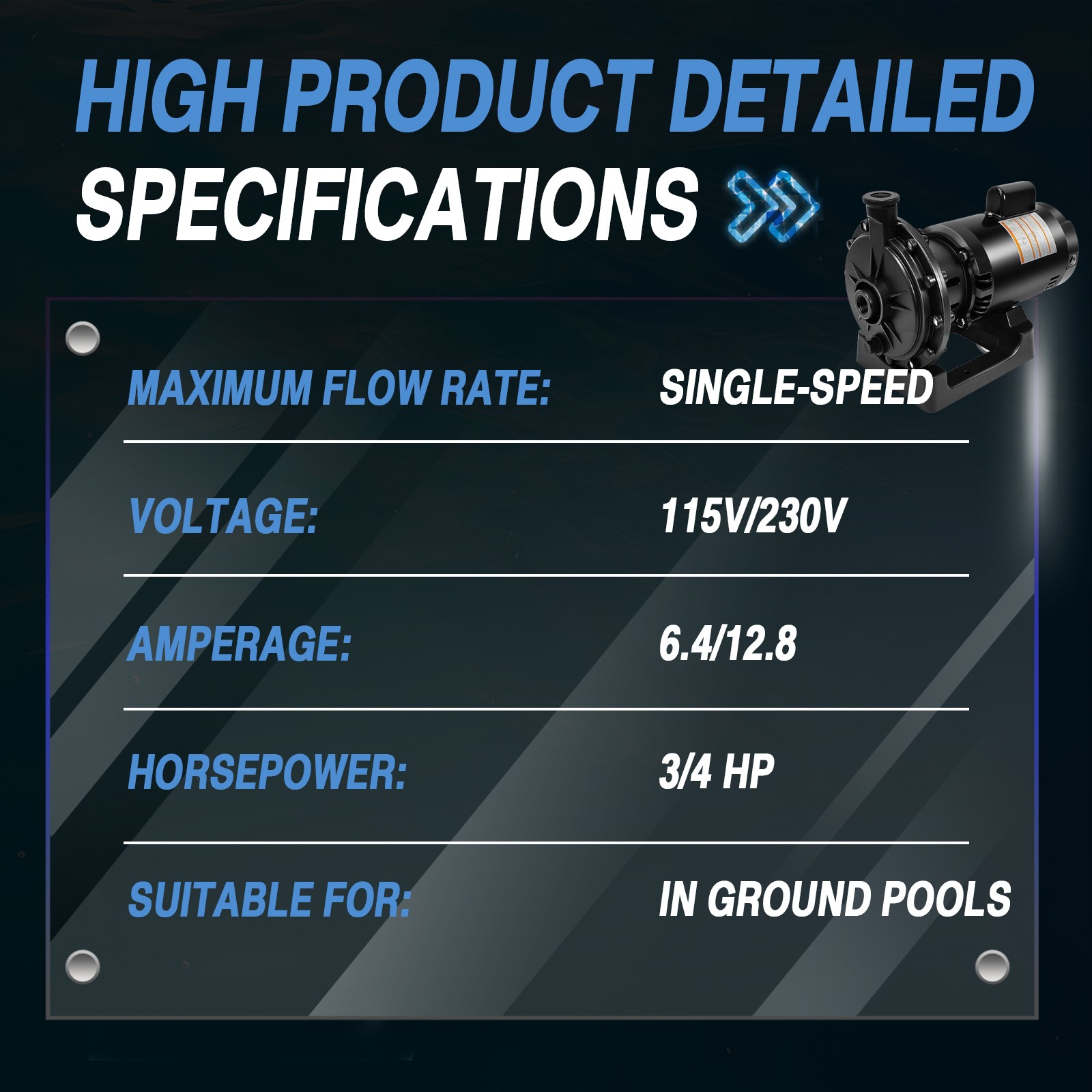 Booster Pool Pump 3/4 hp for Polaris Pressure Side Pool Cleaners PB4-60