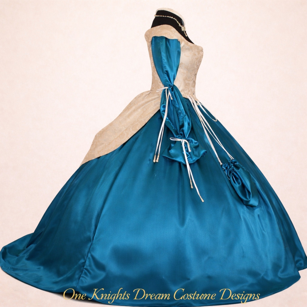 Renaissance, Buccaneer, Pirate, Wench," 4pc. Bodice Chemise Skirt Costume"