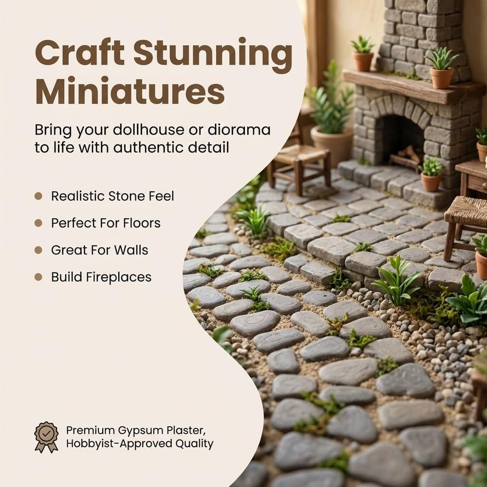 900 Pcs, Mini Bricks for Crafts, Tiny Bricks for Landscaping, Miniature Pavement