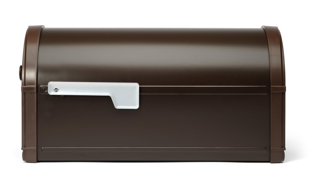 Architectural Mailboxes Bellevue Galvanized Steel Post Mount One Size, Brown