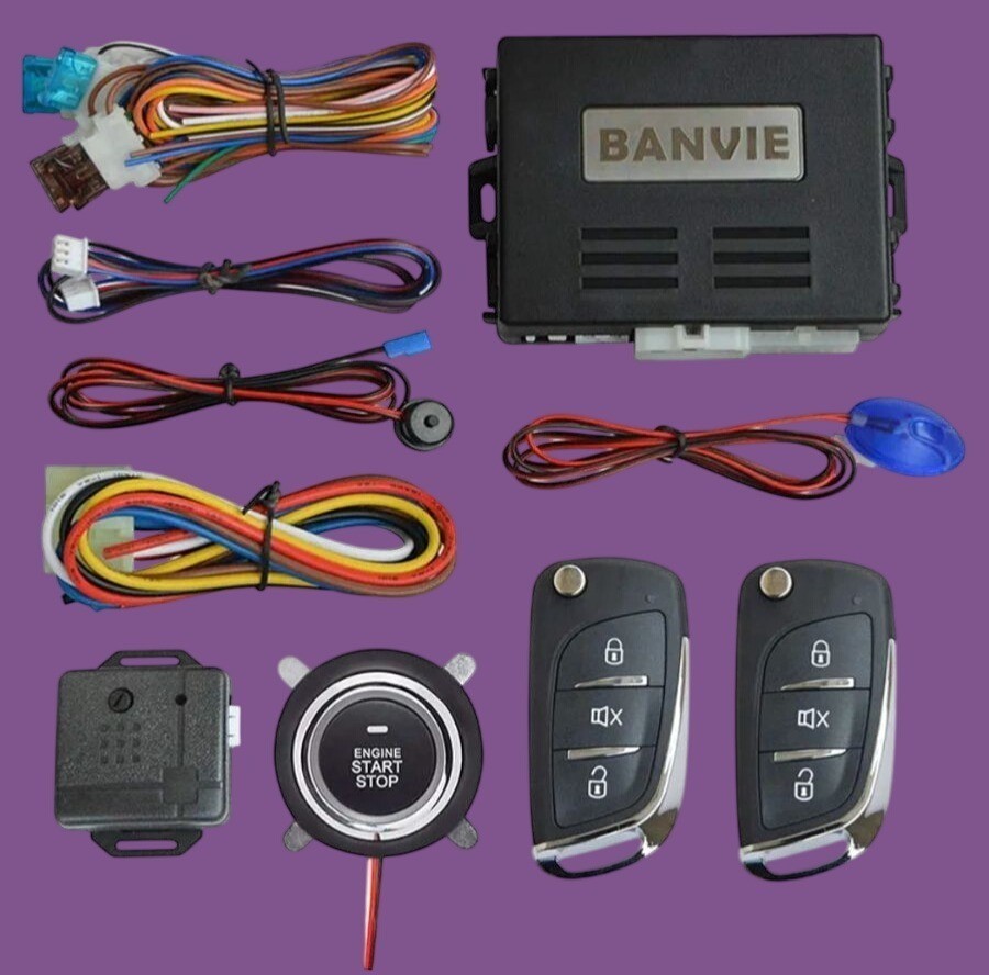 Banvie Car Remote Start System w/Keyless Entry & Push-Button Start NWB