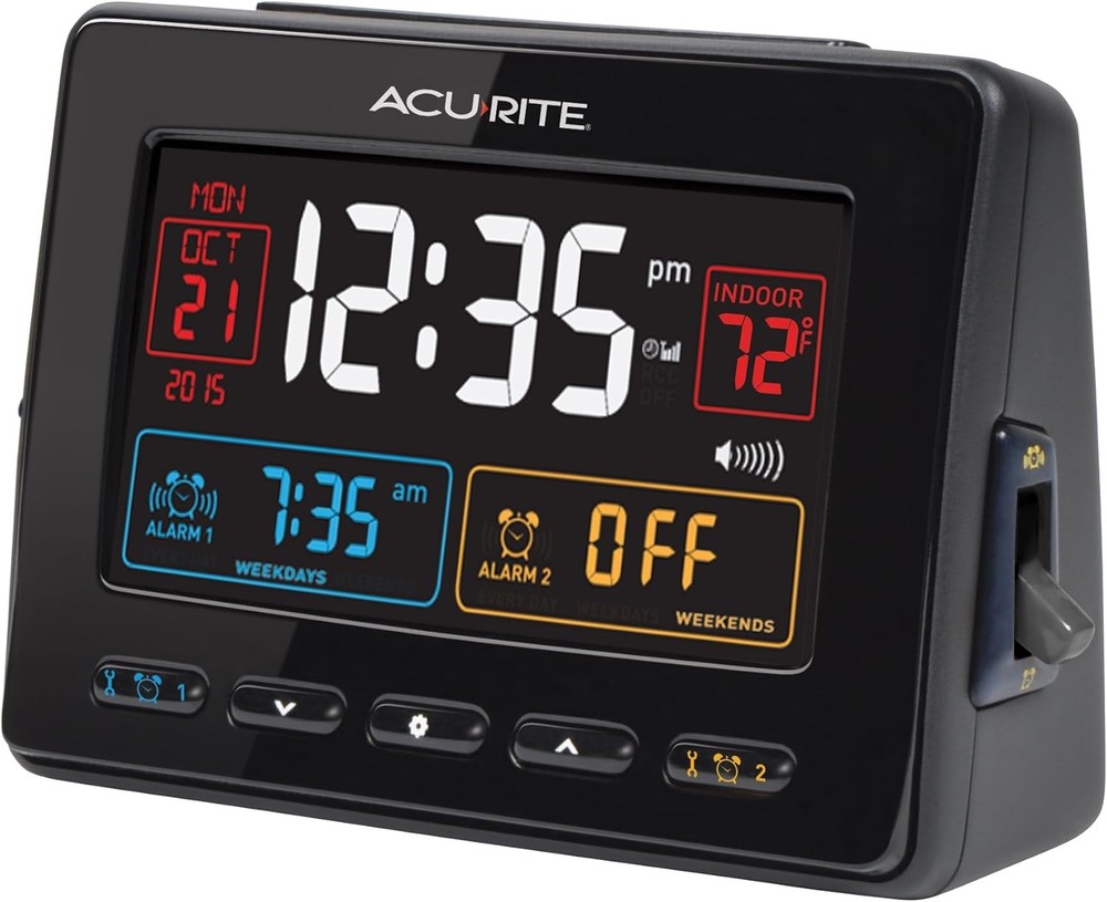 Dual Alarm Clock with USB Charging