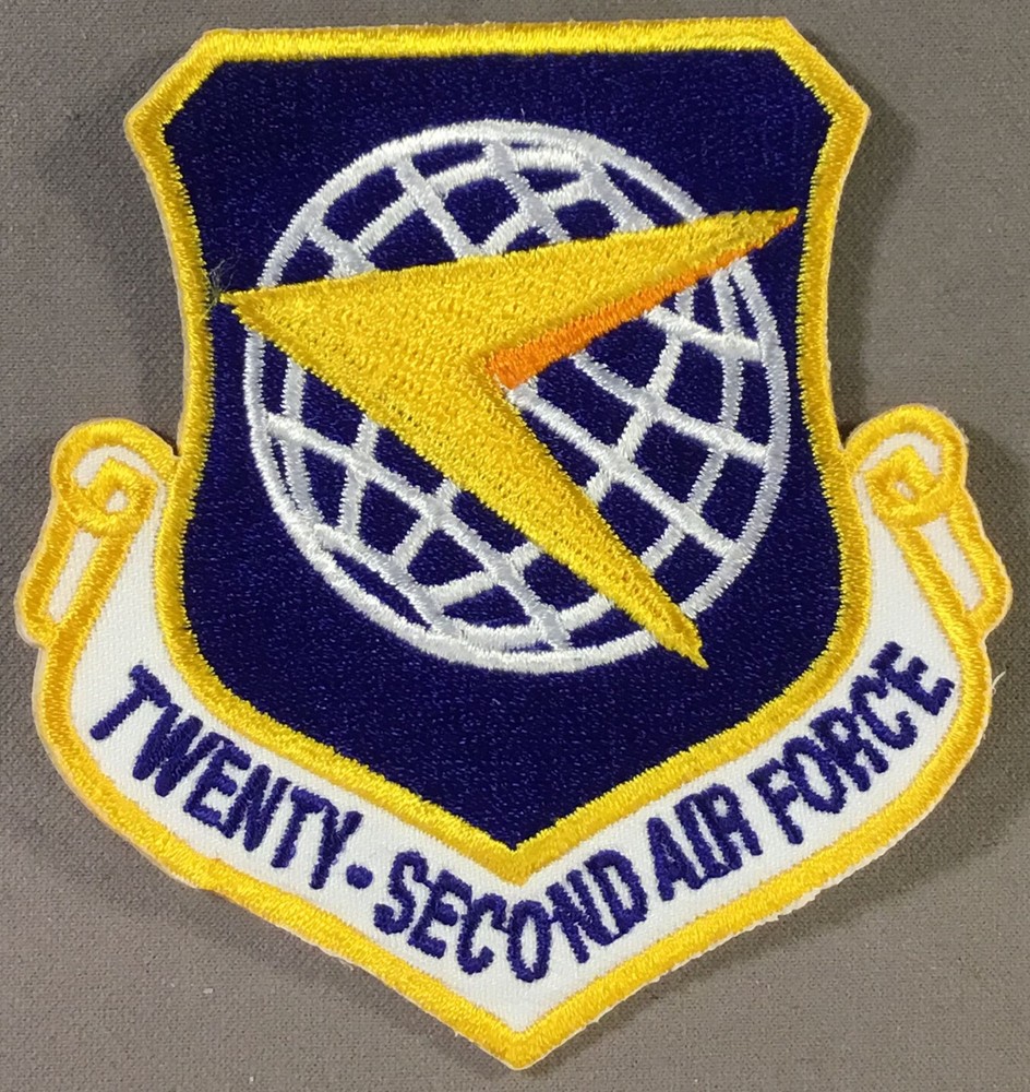 Air Force 22nd Air Force licensed patch