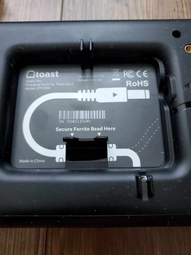 Charging Dock for Toast Flex POS Go 2 Handheld Tablet Mobile Computer - DTC200