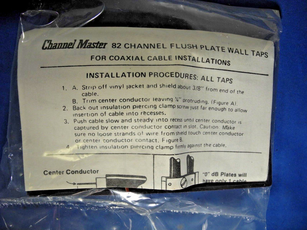 Channel Master Variable Isolation Wall Tapoff 75/300 OHM Brown NIB  🧰