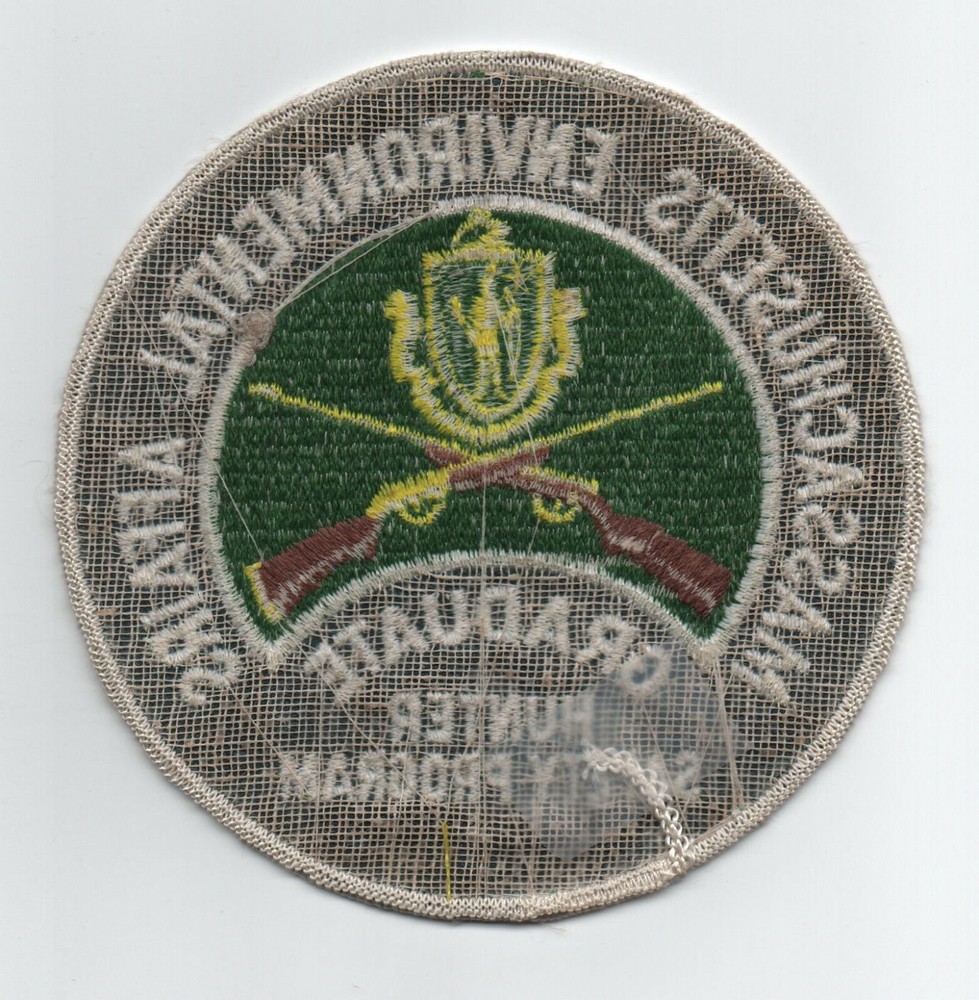 Massachusetts Environmental Affairs, "Hunter Safety Program Graduate" Patch