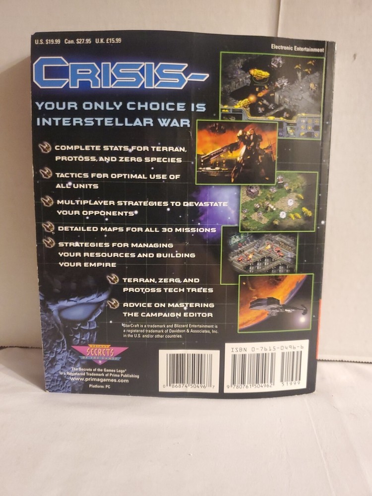 Prima's Blizzard StarCraft Official Strategy Guide 1998