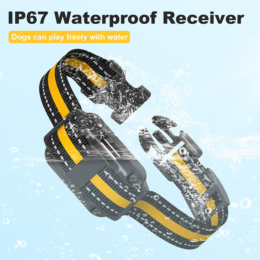 3300 FT Dog Training Collar Rechargeable Remote Shock Pet Waterproof Trainer