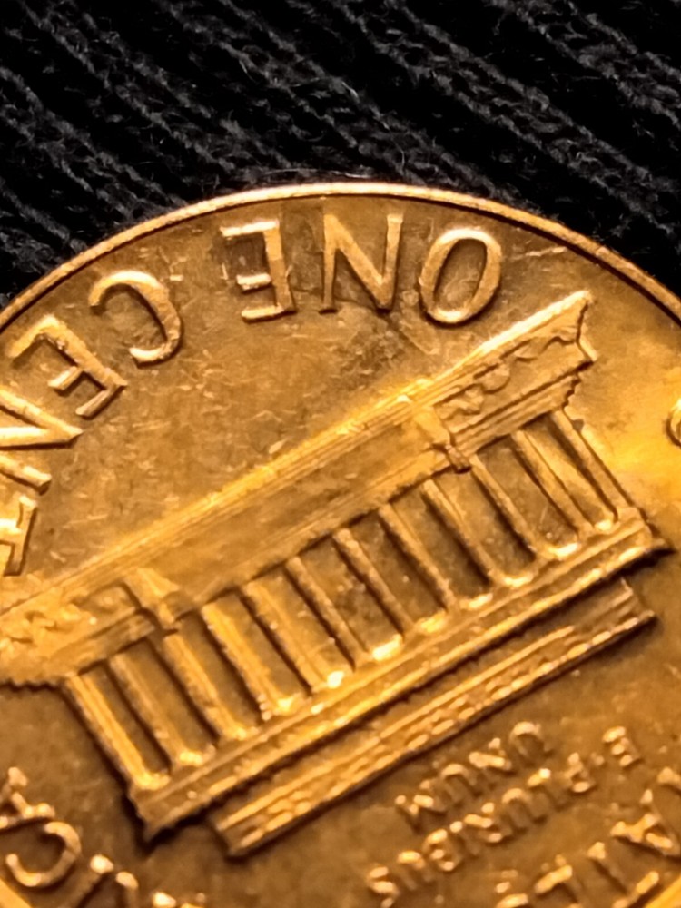 1968 d lincoln memorial cent die clash error