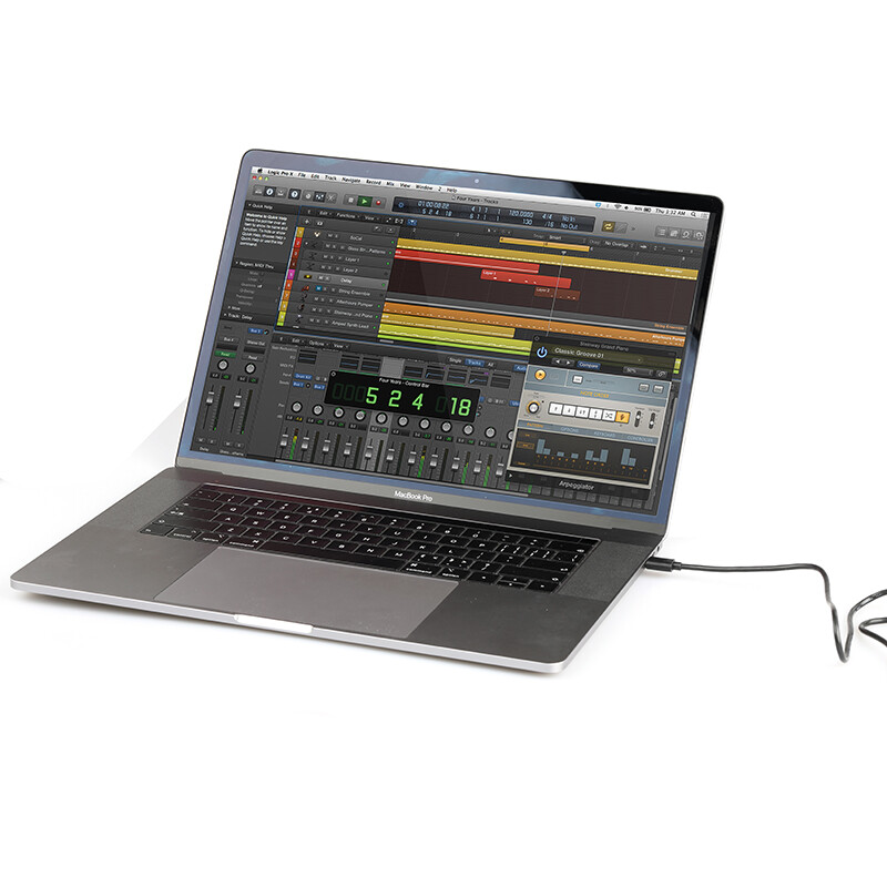 New USB C MIDI Cable MIDI In/Out to Type-C for Keyboard, Synth, Windows/Mac