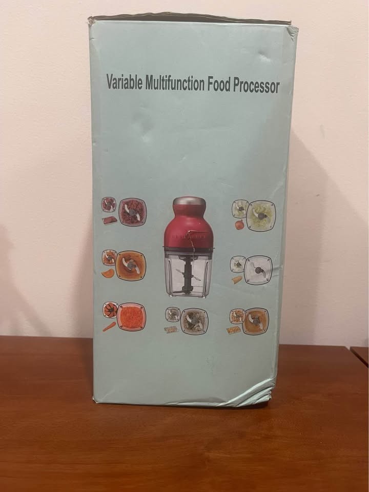 Variable Multifunction Food Processor, Red