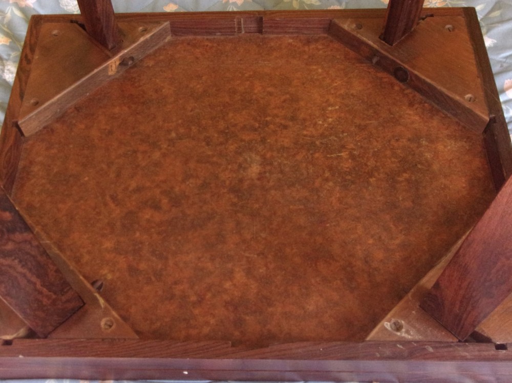 Vintage Hand Crafted MCM Pegged Solid Rosewood Backgammon Table Don Shoemaker