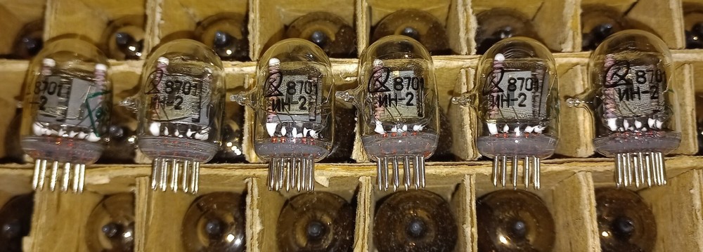 IN-2 Nixie Tubes 6 pcs
