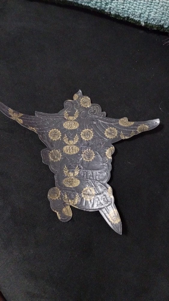 HARLEY DAVIDSON EAGLE SWORD THRU HEART LARGE BACK VEST JACKET PATCH