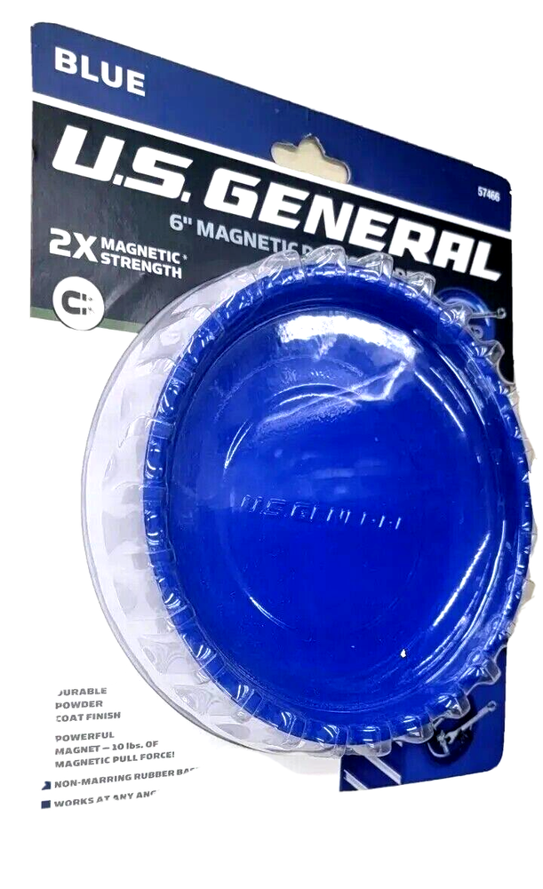 Us general 6" magnetic part holder, Blue