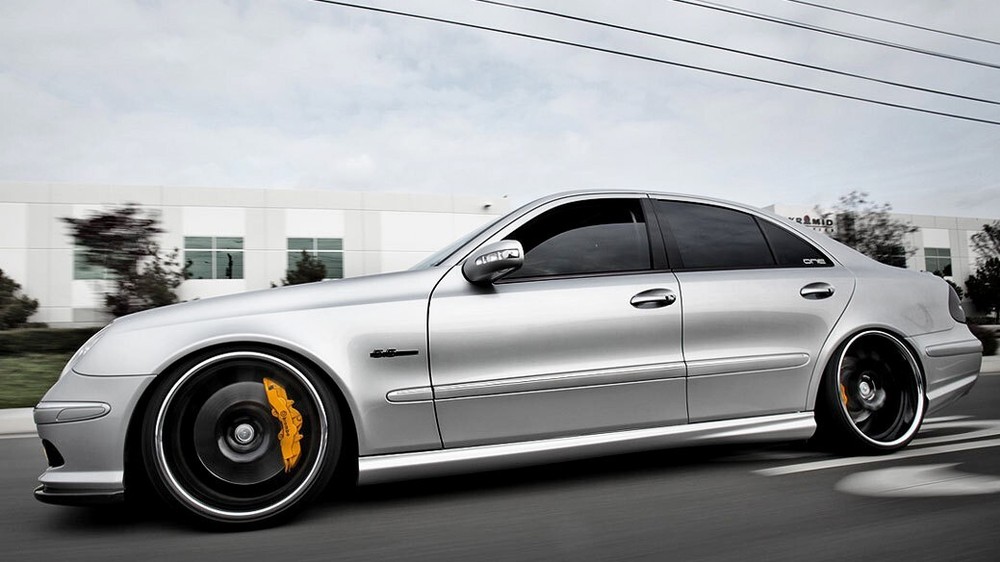 MERCEDES E55 LOWERING LINKS E500 E63 W211 - (PREMIUM FULLY ADJUSTABLE) MODULE