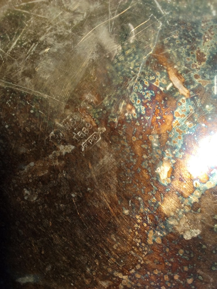 12" Vintage Ornate Silverplate Tray