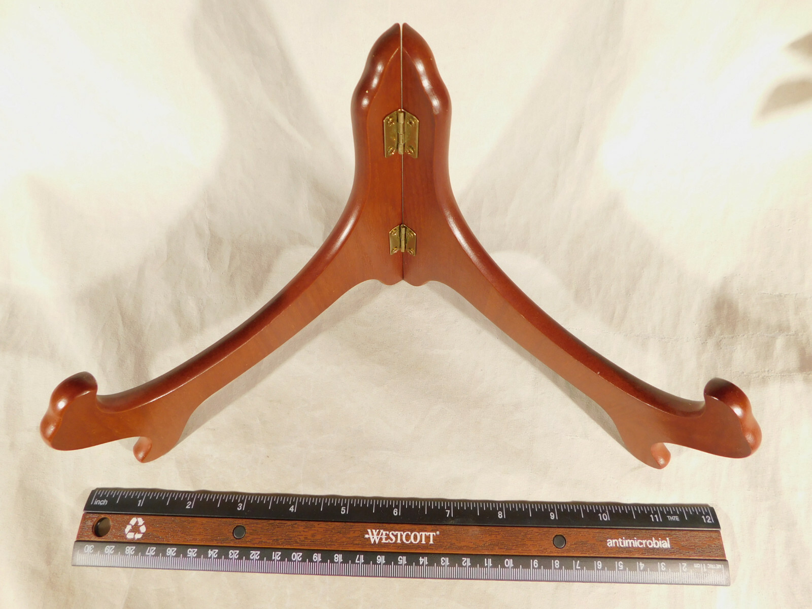 BOWL Display Stand Folding Solid WOOD Large Size