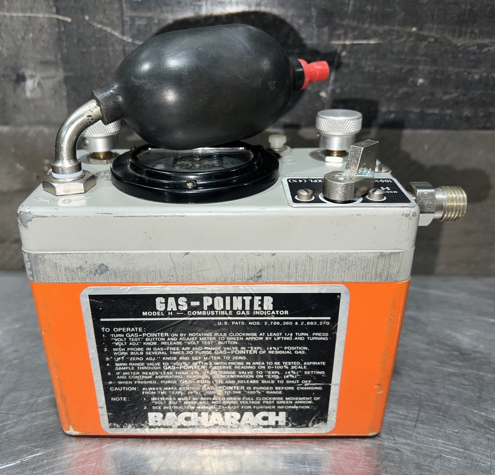 BACHARACH COMBUSTIBLE GAS INDICATOR MODEL H, CGI, Detector. Used Surplus