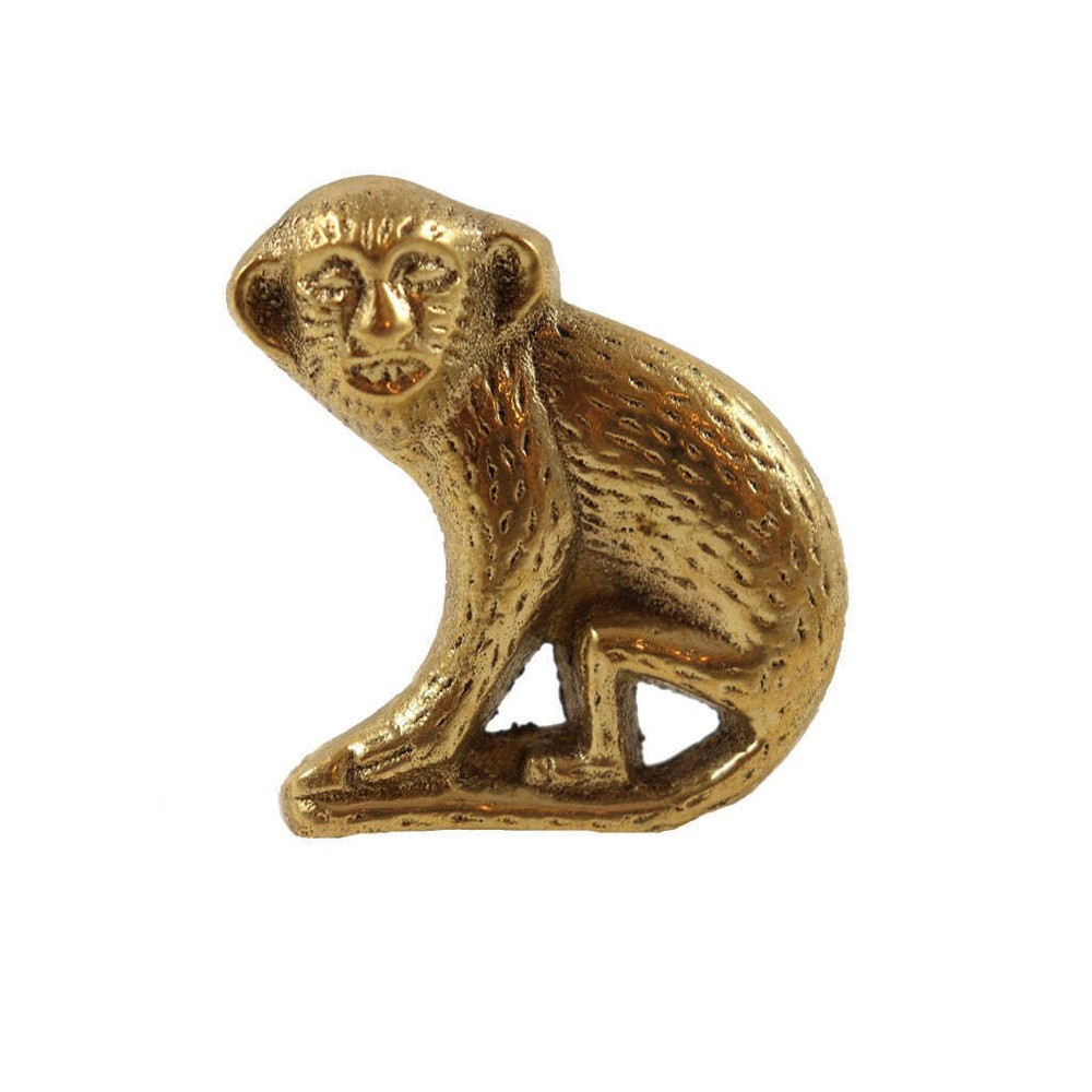 Monkey - Brass Drawer Pull - Peppin