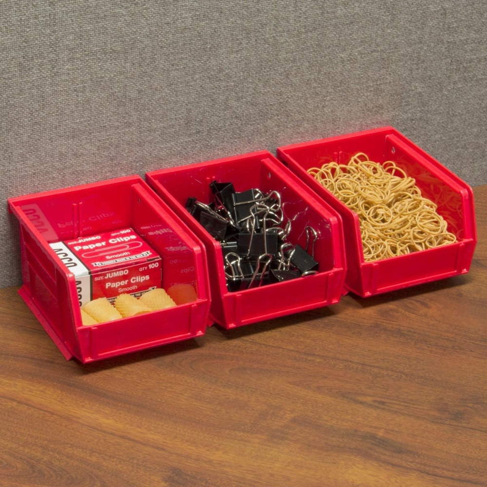 30210 Akrobins Plastic Storage Bins, Space-Saving Stackable Bins for Garage, Pan