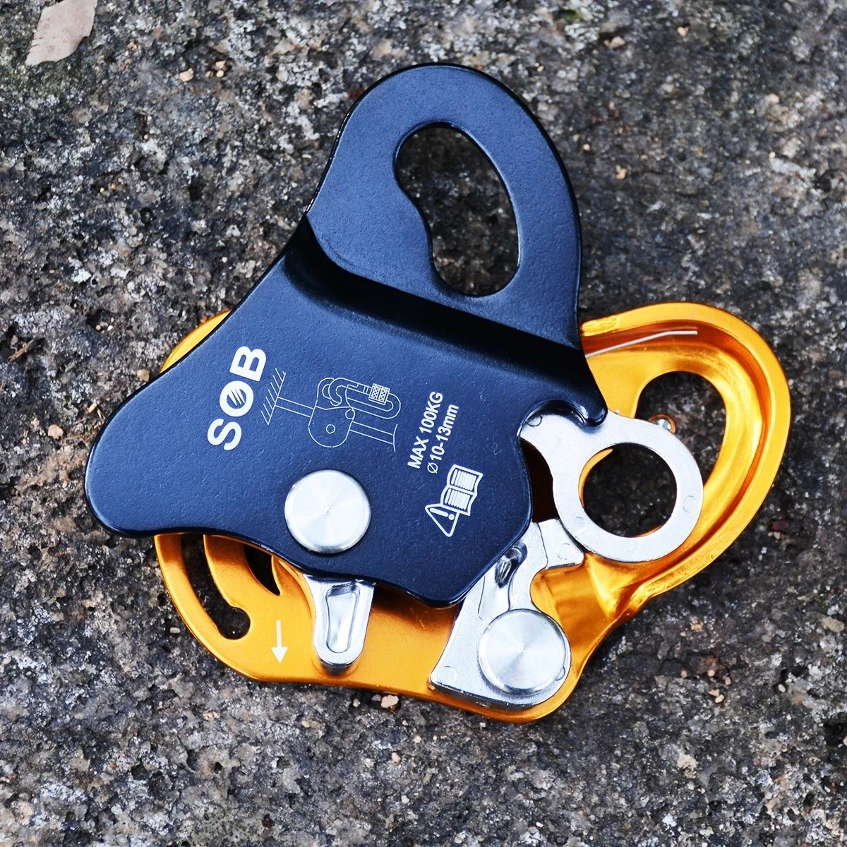 Rope Grab 7/16" Grip Fall Arrest Protection Climbing Rescue Caving Equipment