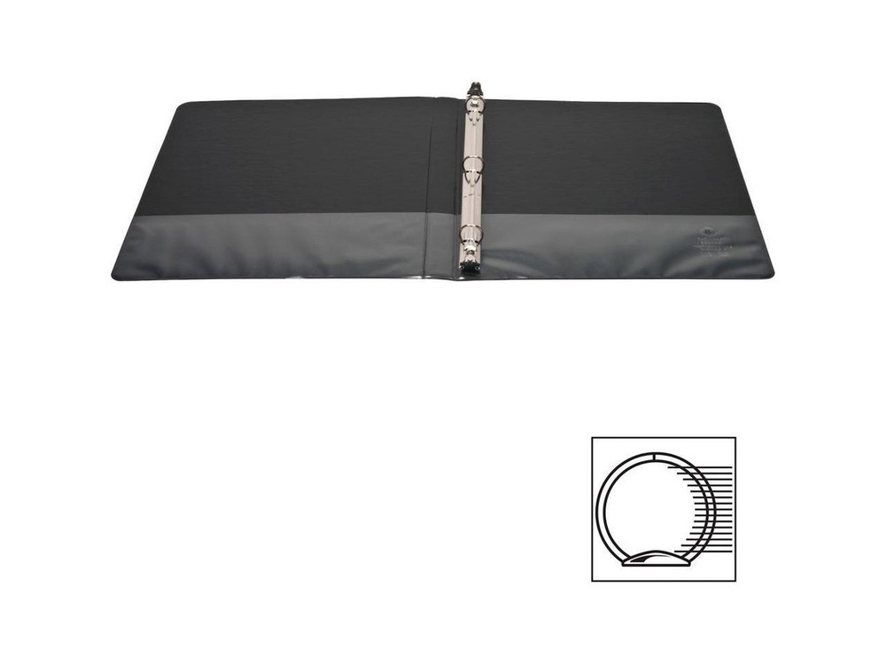 Business Source View Binder w/ 2 Inside Pockets 1/2" Capacity Black 09950