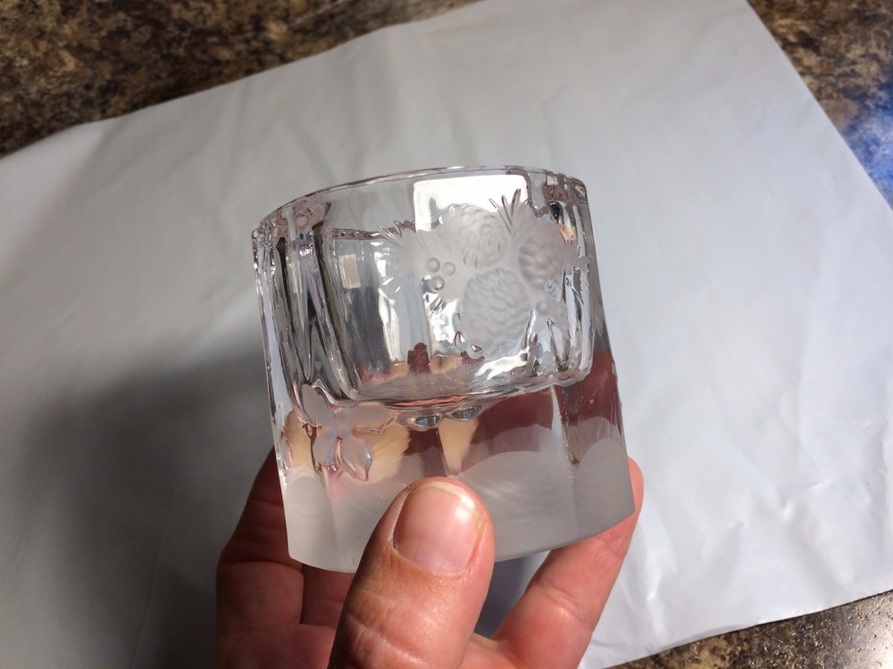 Studio Nova Heavy Crystal Pinecone ~ Fall Candle Holder