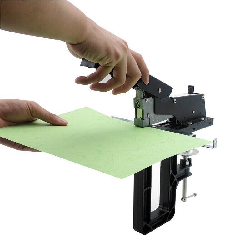 Office Manual Stapler.Paper Book Binding Machine Dual-use Flat/Saddle Stapler