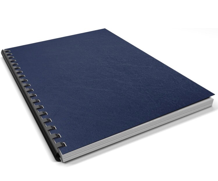 Binditek 50 Pack 16mil Leather Textured Polycovers - Binding Presentation Covers
