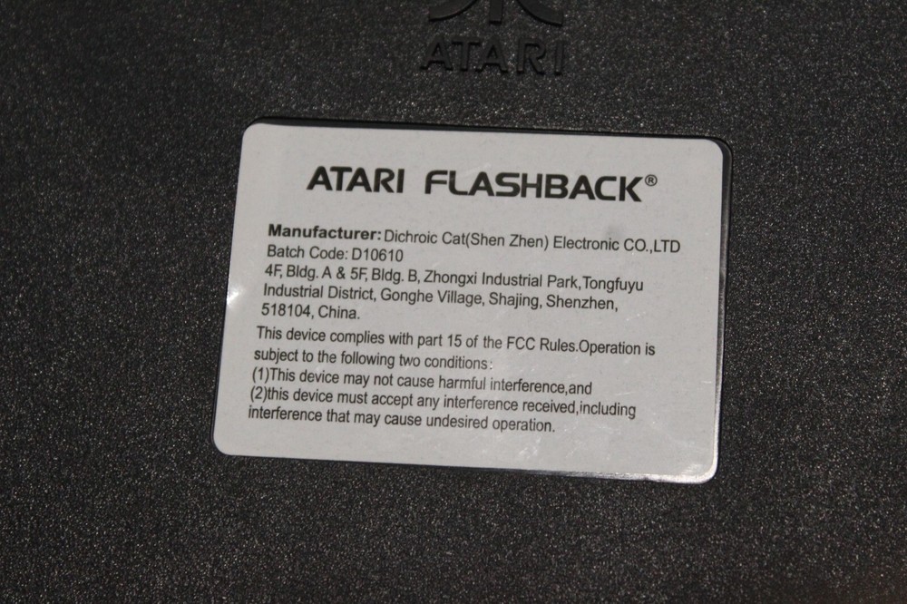 Atari Flashback Classic Game Console D10610 Tested Working