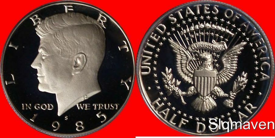 1985 S Clad Kennedy Half Dollar Deep Cameo Gem Proof