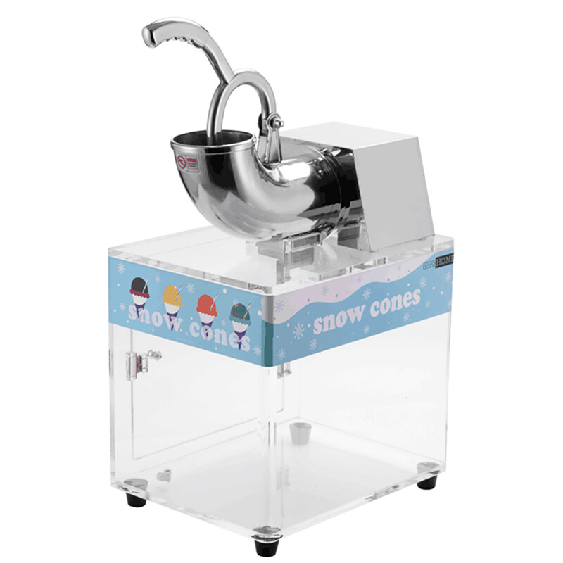 440lbs/h Electric Snow Cone Machine Ice Shaver Maker Shaving Crusher Dual Blades