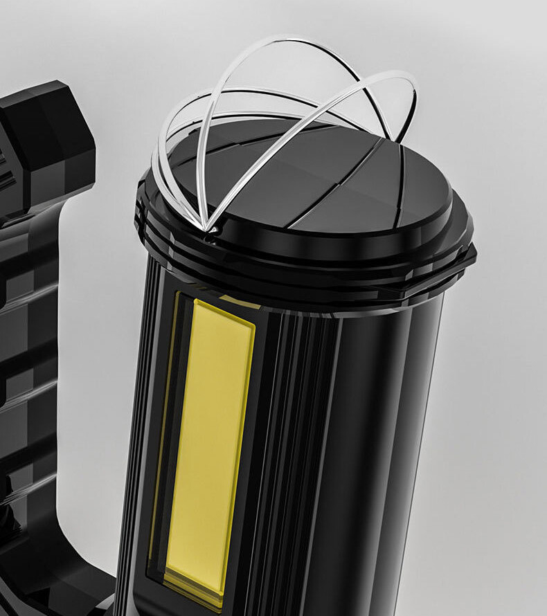 Powerful LED Flashlight USB Rechargeable Torch Police Lamp Spotlight Searchlight