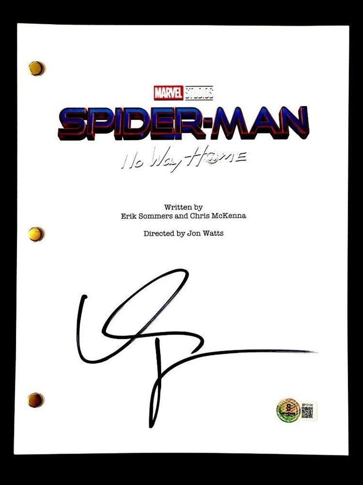 Willem Dafoe signed Spider-Man No Way Home script autograph ~ Beckett BAS