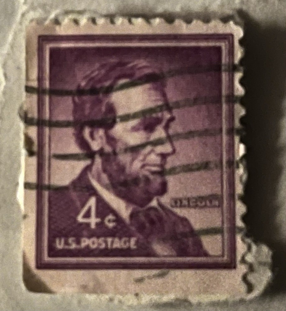 4¢ US Postage Stamp Abraham Lincoln