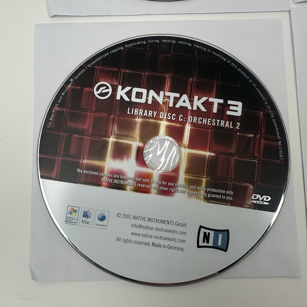 Native Instruments Kontakt 3 Extensive Professional Virtual Sampler Library Set