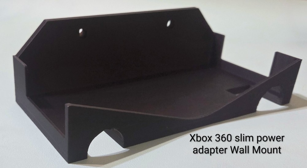 Xbox 360 Slim Wall Mount- w/ Power Adapter Wall Mount- Includes Hardware.