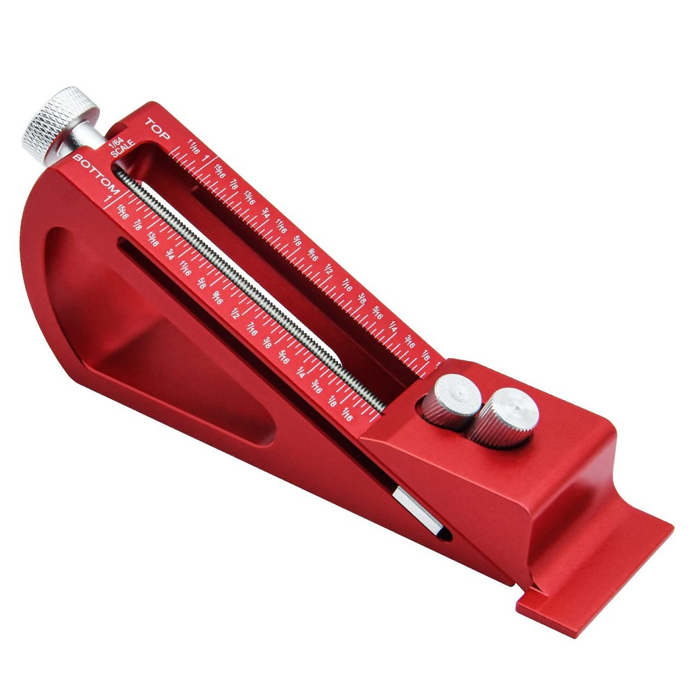 Adjustable Setup Block Height Gauge, Aluminum Precision Woodworking Tools for