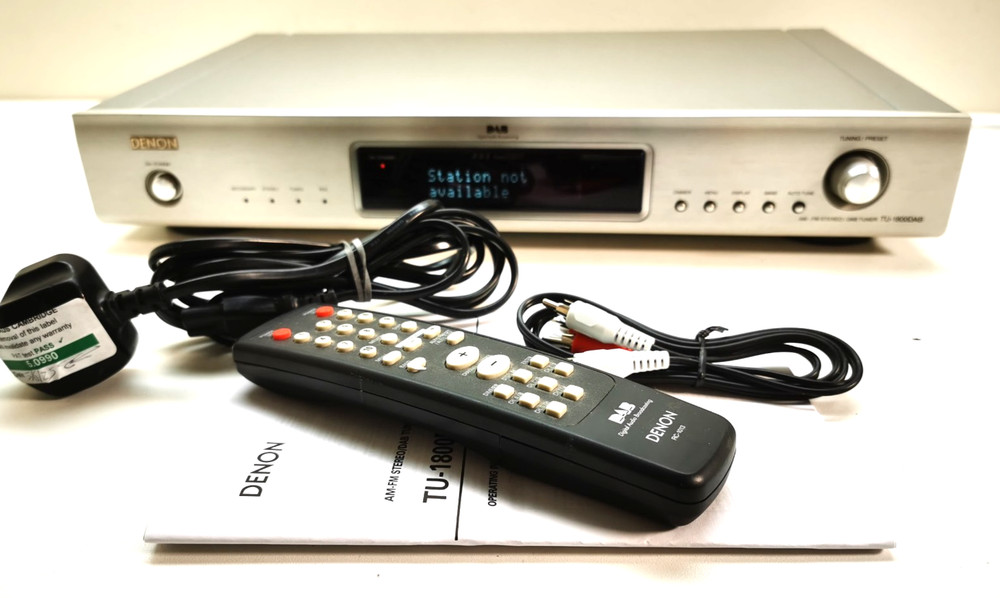 DENON TU 1800DAB Dab FM Tuner with Remote  *Serviced Fully Working*