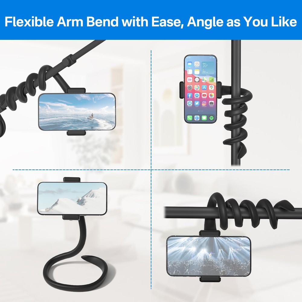 Universal Mic Stand Phone Holder Flexible Mount