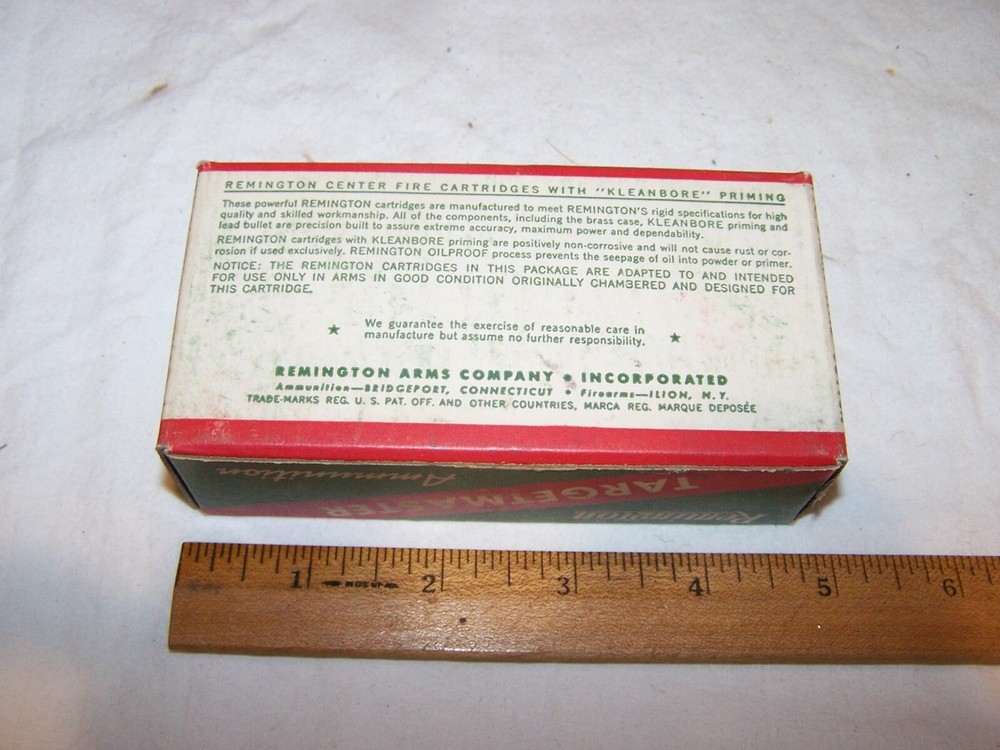 Vintage Empty REMINGTON Targetmaster 38 Special Kleanbore Shell Box