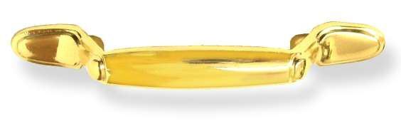 (10 Pack) 3" Spoon Foot Pull Polished Brass