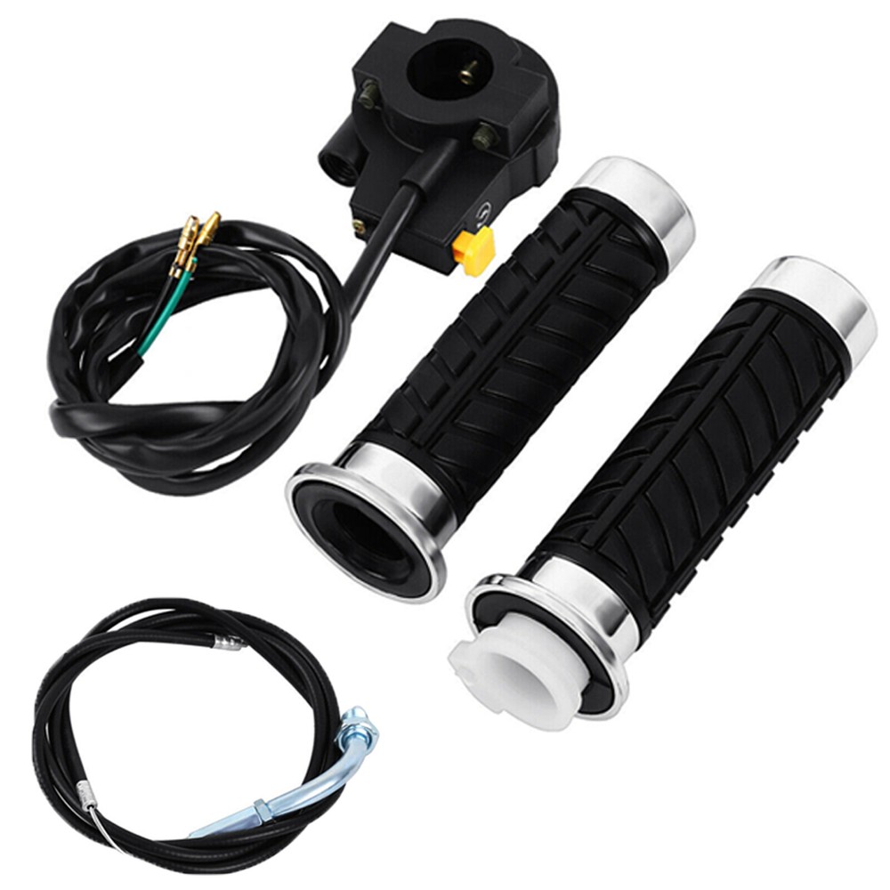 Throttle Control Handlebar Grip Kill Switch For 49cc 66cc 80cc Motorized Bicycle