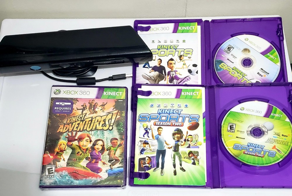 Xbox 360 Kinect Bundle Kinect Adventures Is Sealed